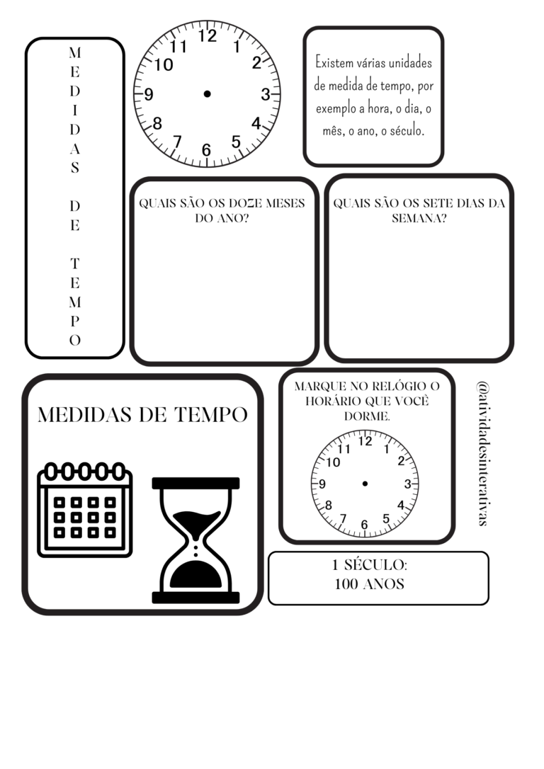 ATIVIDADE INTERATIVA SOBRE AS MEDIDAS DE TEMPO – Atividades Interativas ...