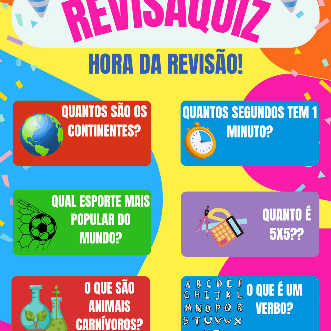 REVISAQUIZ PARA ENSINO FUNDAMENTAL I