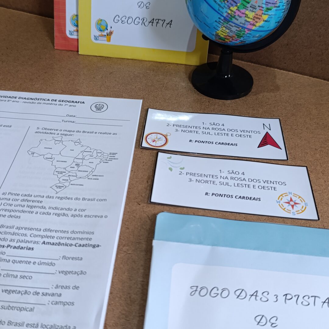 KIT PARA REVISÃO, DIAGNÓSTICA DE GEOGRAFIA - FUNDAMENTAL II - 6º,7º,8º E 9º