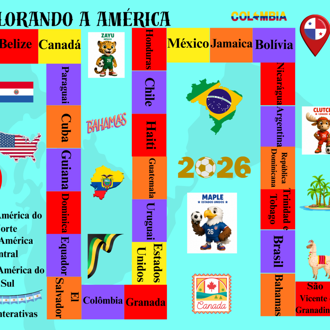 JOGO DE TABULEIRO - EXPLORANDO A AMÉRICA