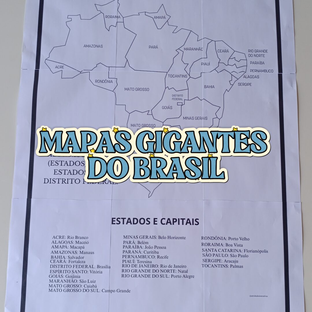 MAPAS GIGANTES DO BRASIL - BRASIL POLÍTICO (ESTADOS), POPULAÇÃO, RELEVO, CLIMA,BIOMAS E REGIÕES