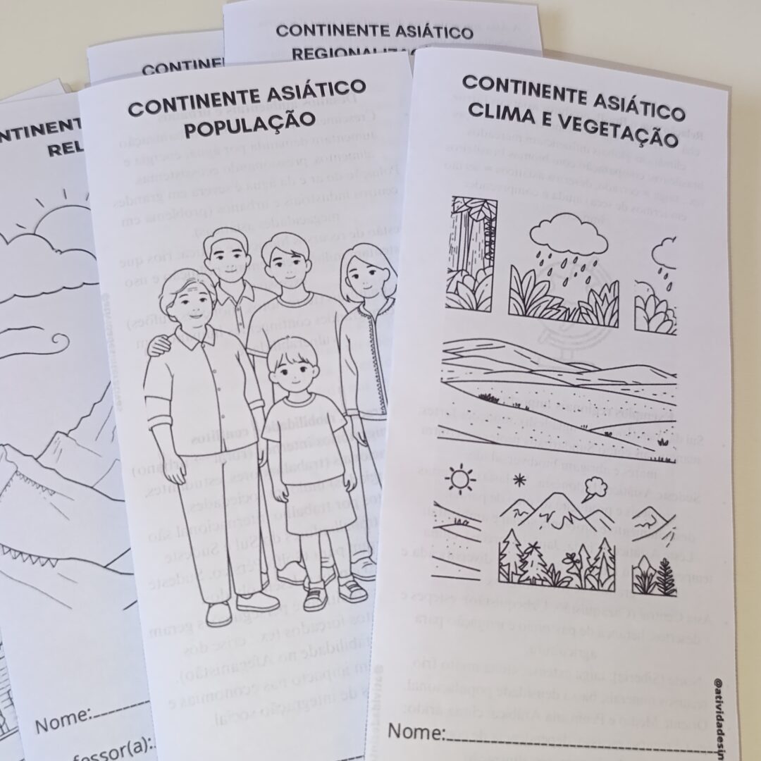 LIVRETOS DO CONTINENTE ASIÁTICO