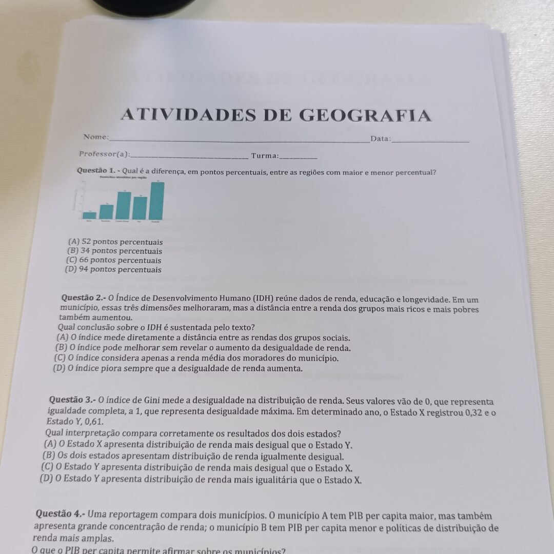 97 QUESTÕES DE GEOGRAFIA PARA AVALIAÇÕES FINAIS, ATIVIDADES AVALIATIVAS OU RECUPERAÇÃO